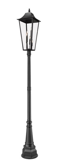 Gannon Five Light Outdoor Post Mounted Fixture in Black (224|5008PHXXLR564PBK)