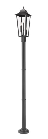 Gannon Three Light Outdoor Post Mount Fixture in Black (224|5008PHBR567PBK)