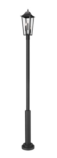 Gannon Three Light Outdoor Post Mounted Fixture in Black (224|5008PHBR5010PBK)