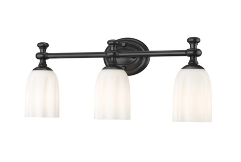 Orion Three Light Vanity in Matte Black (224|11023VMB)