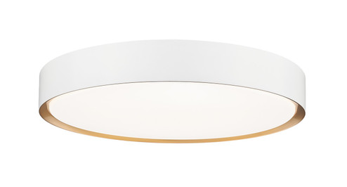 Kawan LED Flush Mount in Matte White + Modern Gold (224|1014F20MWMGLDLED)