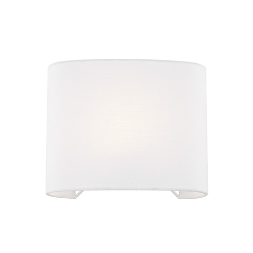 Textile One Light Wall Sconce (102|FAB8855WHTE)