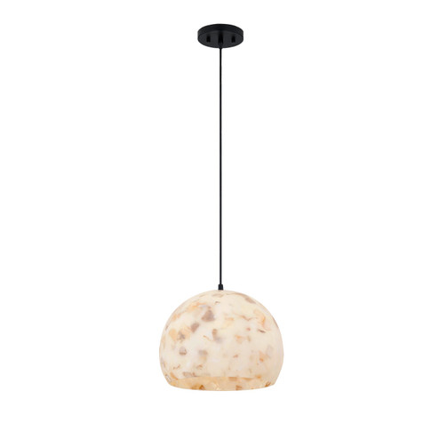 Alabaster Rocks! One Light Pendant in Matte Black (102|ALR6533MBLK)