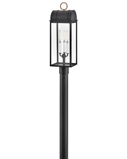 Campbell LED Post Mount in Black (13|10661BKBU)