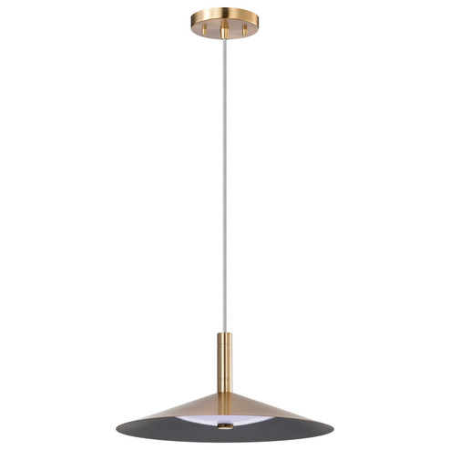 Corrine LED Pendant in Burnished Brass (72|622092)