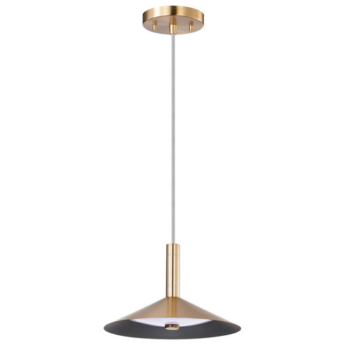 Corrine LED Pendant in Burnished Brass (72|622091)