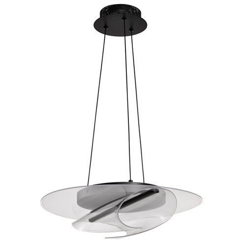 Geneva LED Pendant in Matte Black (72|622025)