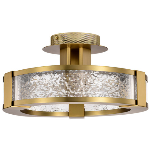 Darrow LED Semi Flush Mount in Vintage Brass (72|622011)