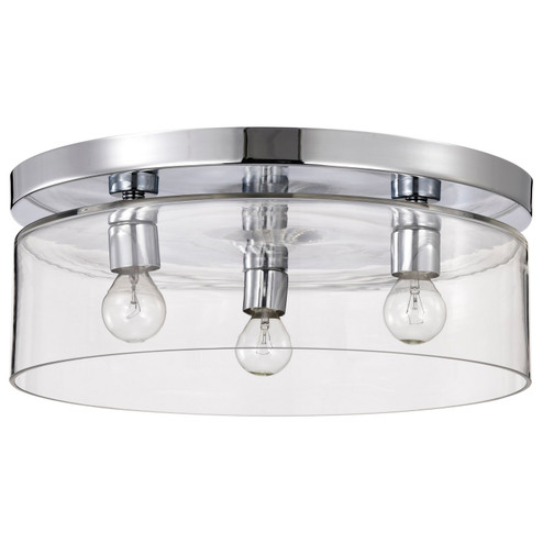 Marlowe Three Light Flush Mount in Polished Nickel (72|608074)