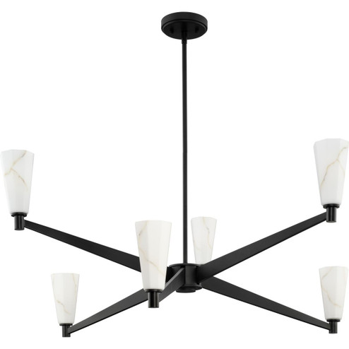 Tosca Six Light Chandelier in Matte Black (54|P40039531M)