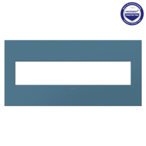 adorne Five-Gang Screwless Wall Plate with Microban in Mystic (246|AWP5GMY)