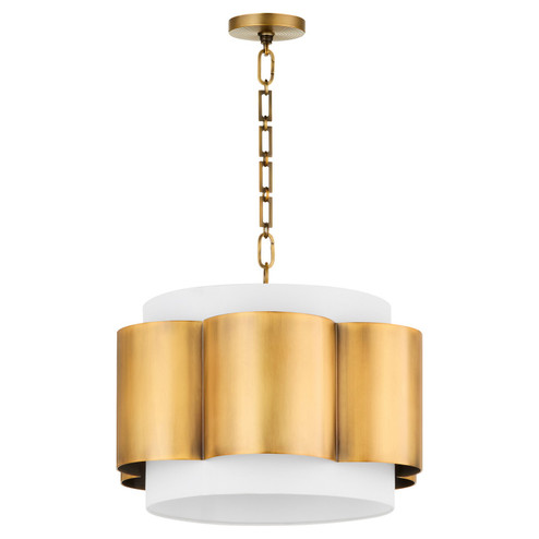 Belinder Four Light Pendant in Non-Lacquered Brass (19|8229447)