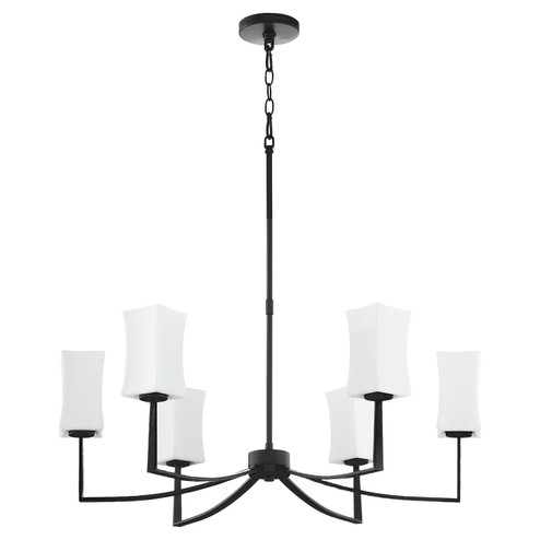 Ayala Six Light Chandelier in Matte Black (19|681659)
