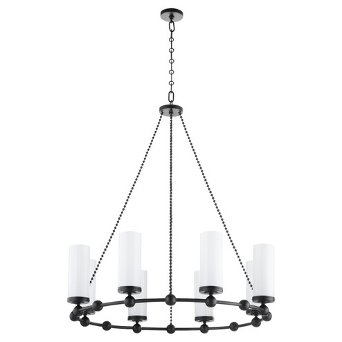 Lee Boulevard Eight Light Chandelier in Matte Black (19|667859)