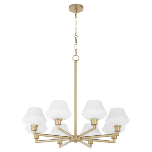 Cassini Eight Light Chandelier in Aged Brass (19|6221880)