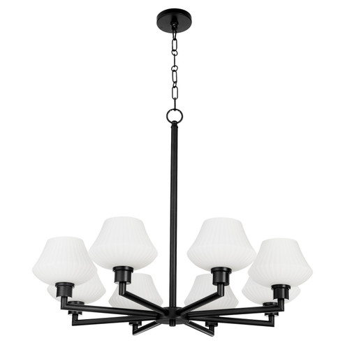 Cassini Eight Light Chandelier in Matte Black (19|6221859)