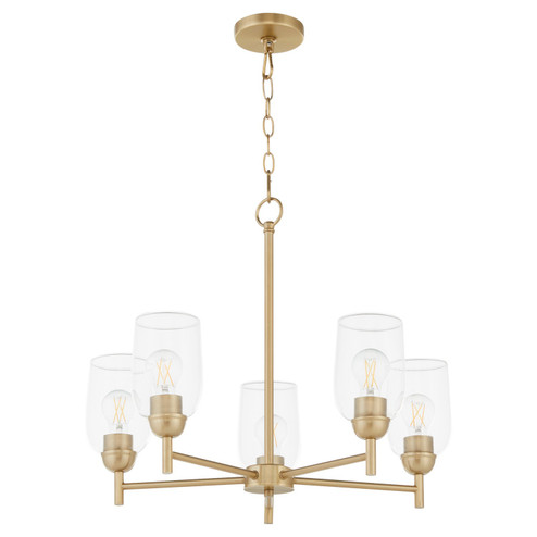 Wallinger Five Light Chandelier in Aged Brass (19|6112580)