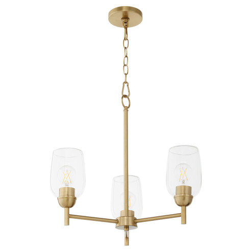 Wallinger Three Light Chandelier in Aged Brass (19|6112380)