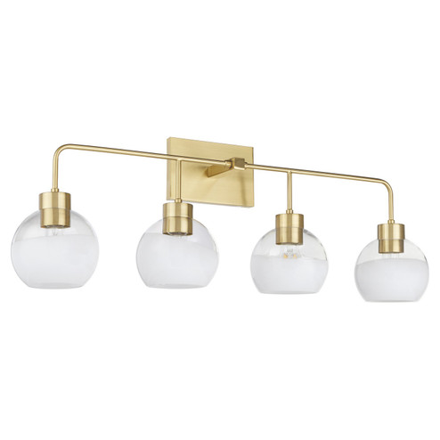 Lacy Four Light Vanity in Aged Brass (19|5324180)