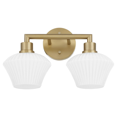 Cassini Two Light Vanity in Aged Brass (19|5221280)