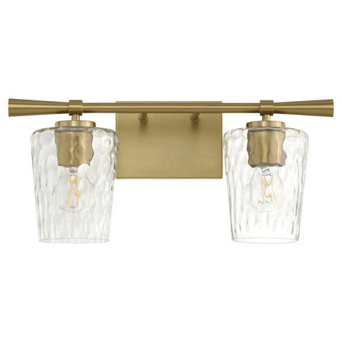 Goodwin Two Light Vanity in Aged Brass (19|5204280)
