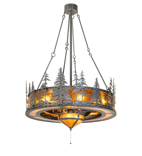 Tall Pines 11 Light Chandel-Air in Wrought Iron Oiled Bronze (57|273823)