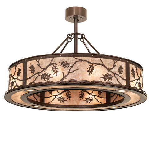 Oak Leaf 12 Light Pendant in Copper Vein (57|273593)