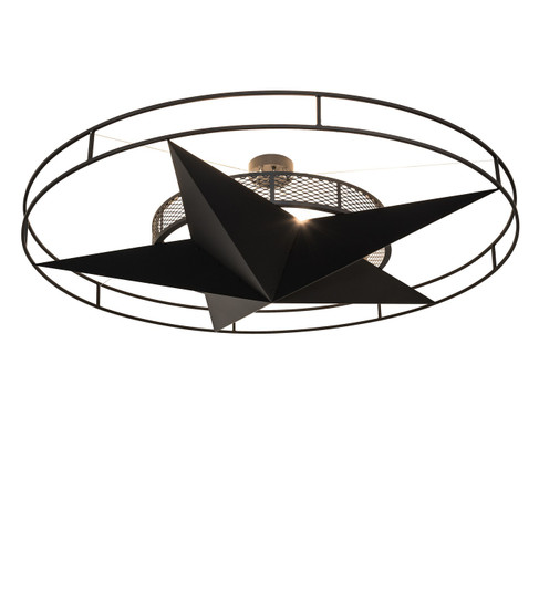 Texas Star Six Light Semi-Flushmount in Solar Black (57|249900)