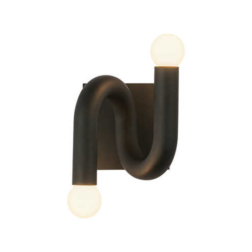 Sadie Two Light Wall Vanity in Matte Black (452|WV420206MB)