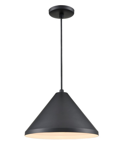 R Series One Light Pendant in Satin Black (59|RWCC13SB)