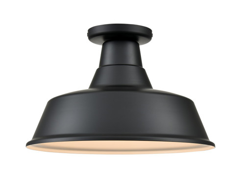 R Series One Light Semi-Flush Mount in Satin Black (59|RCLWF14SB)