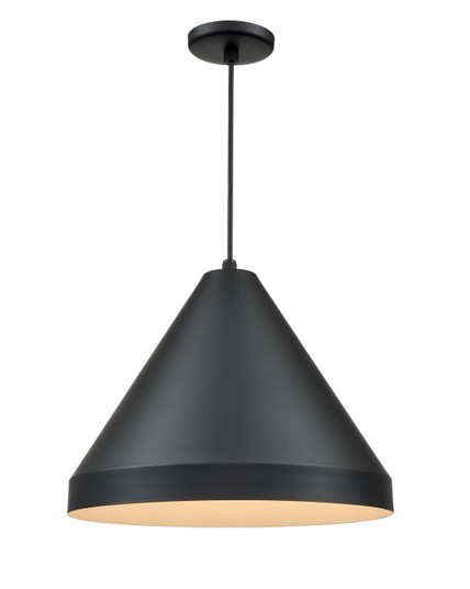 R Series One Light Pendant in Satin Black (59|RCC17SB)