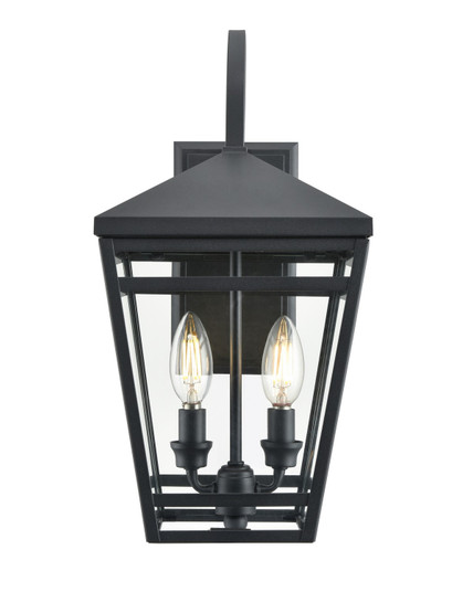 Seager Two Light Outdoor Lantern in Textured Black (59|82102TBK)