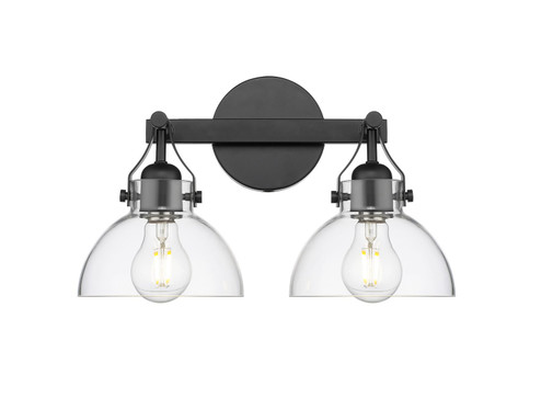 Two Light Vanity in Matte Black (59|24102MB)