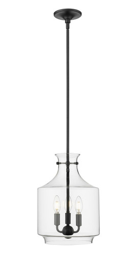 Mahannah Three Light Pendant in Matte Black (59|22803MB)