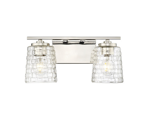 Saben Two Light Vanity in Polished Nickel (59|22102PN)