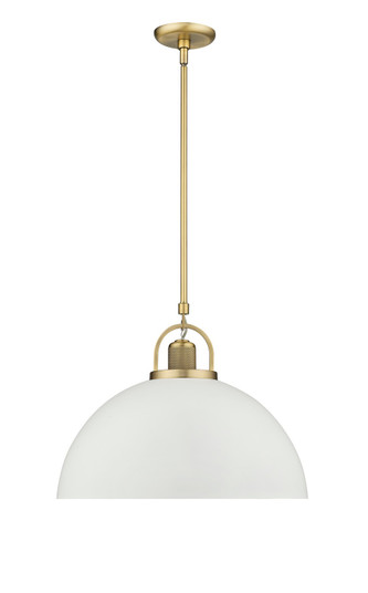 Artistan One Light Pendant in Vintage Brass/Matte White (59|20991VBMW)