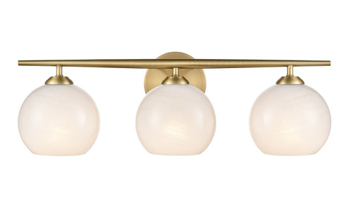 Kimorra Three Light Vanity in Vintage Brass (59|18103VB)