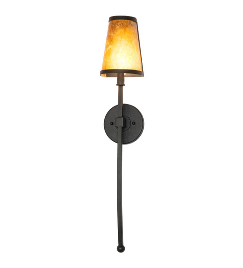 Verheven One Light Wall Sconce in Black Satin Wrought Iron (57|270098)