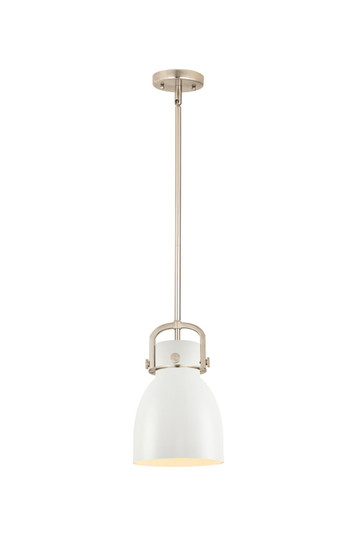 Downtown Urban One Light Mini Pendant in Brushed Brass (405|4101SSBBM4128W)