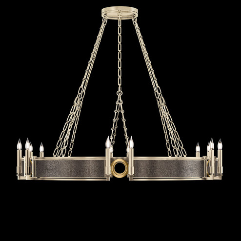 Mirage 12 Light Chandelier in Champagne/Brass/Pebble (48|100048611)