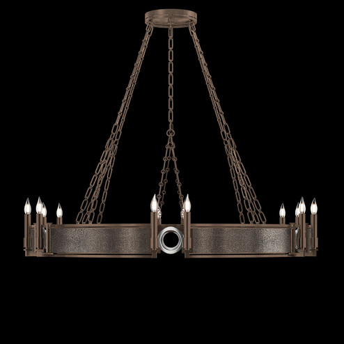 Mirage 12 Light Chandelier in Bronze/Nickel/Pebble (48|100048221)