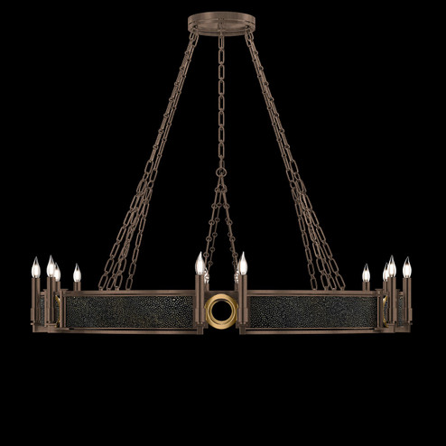 Mirage 12 Light Chandelier in Bronze/Brass/Black Knight (48|100048213)