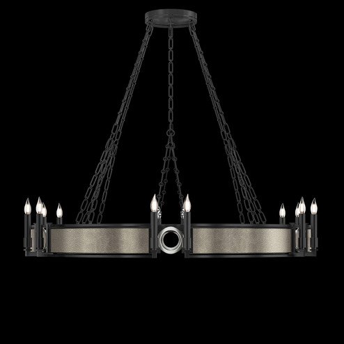 Mirage 12 Light Chandelier in Black Iron/Nickel/Coco (48|100048122)