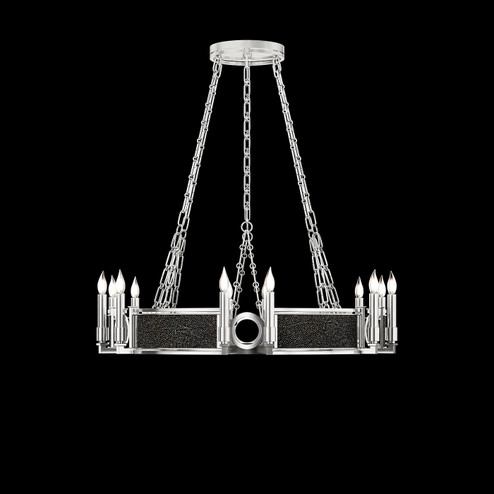 Mirage 12 Light Chandelier in Silver Leaf/Nickel/Black Knight (48|100047423)