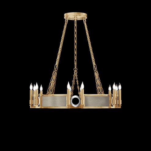 Mirage 12 Light Chandelier in Gold Leaf/Nickel/Coco (48|100047322)