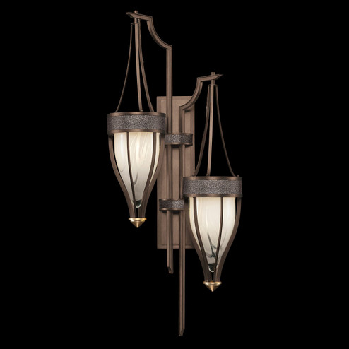 Mirage Two Light Wall Sconce in Bronze/Brass/Pebble (48|100046211)