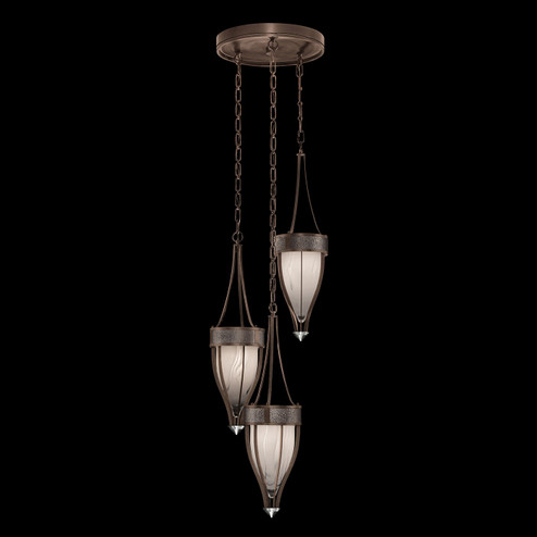 Mirage Three Light Pendant in Bronze/Nickel/Pebble (48|100044221)