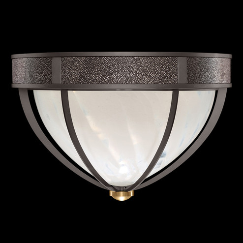 Mirage Three Light Flush Mount in Midnight Steel/Brass/Pebble (48|100042711)
