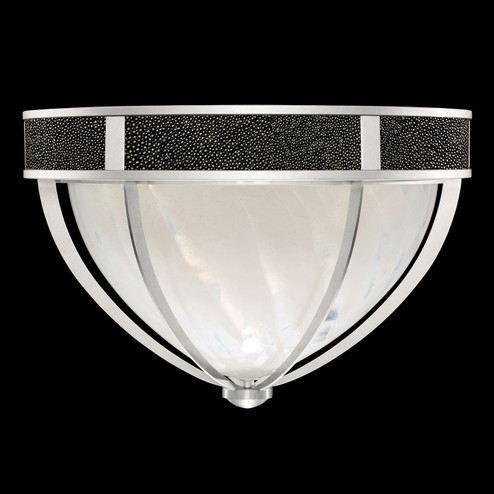 Mirage Three Light Flush Mount in Silver Leaf/Nickel/Black Knight (48|100042423)